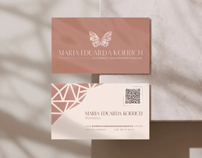 Identidade visual Maria Eduarda Koerich — biomedicina estética